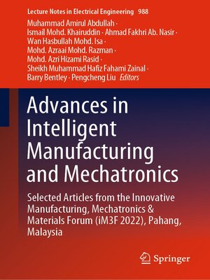 cover image of Advances in Intelligent Manufacturing and Mechatronics